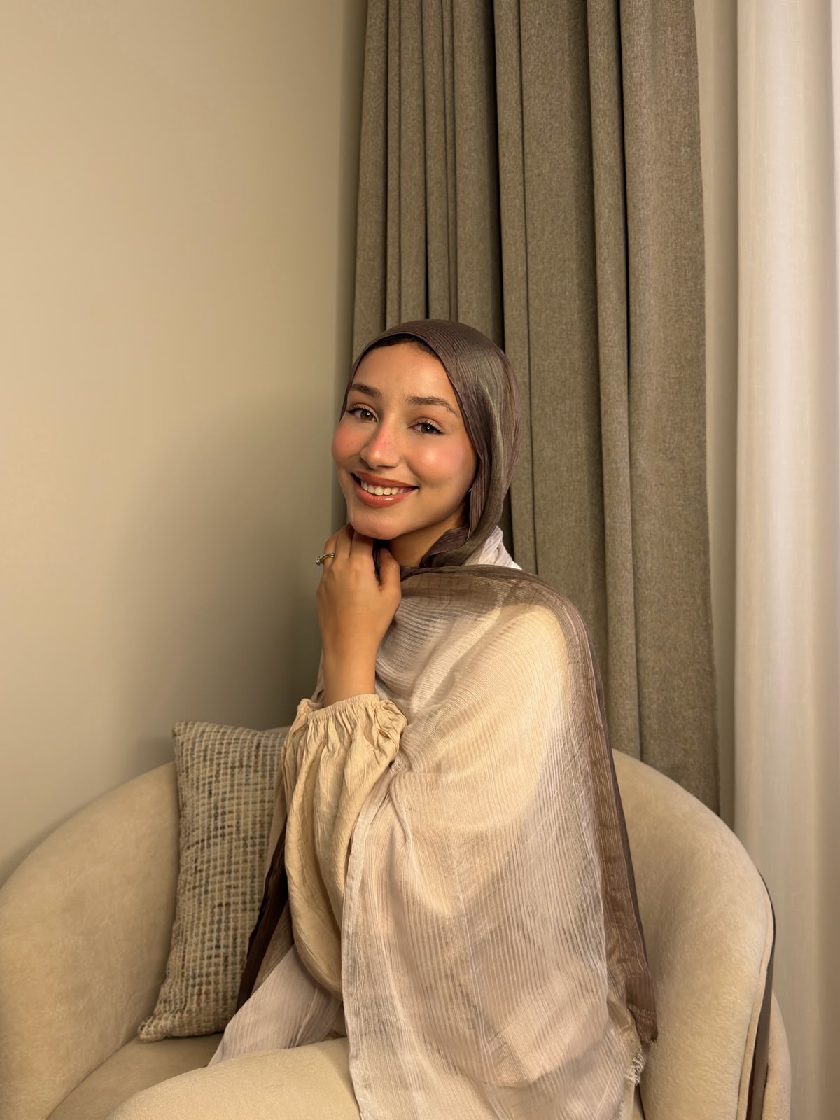 MESSY CHIFFON Ombré Scarf