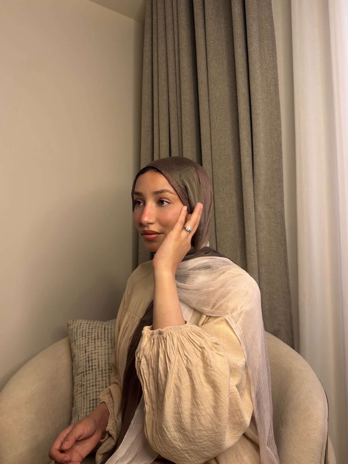 MESSY CHIFFON Ombré Scarf